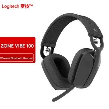 Logitech Zone Vibe 100 Usoare Casti Wireless Cu Microfon De Anulare A Zgomotului Avansat Bluetooth Multipunct Jocuri Hedest
