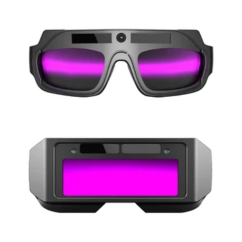 M6CF LCD Sudor Ochelari de Siguranță de Protecție Solară Auto Întunecare Ochelari de Sudura cu Reglabil Umbra Sudor Ochelari