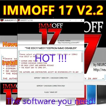 Mai nou Hot-Vânzare iMMOFF17 Software EDC17 Immo Off Ecu Program NEUROTUNING Immoff17 free keygen+ ajutor gratuit instala+ instala video