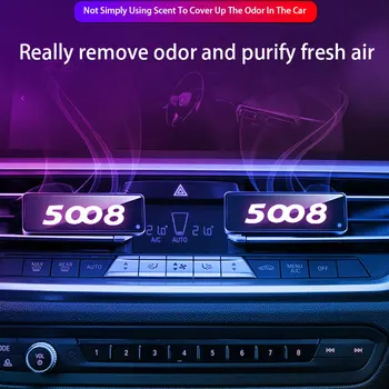 Masina de evacuare a aerului aromoterapie parfum luminos plin de culoare LED lumină atmosferă Pentru Peugeot 5008 Accesorii auto