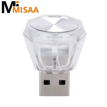 Masina Mini USB LED Lumina Ambientala Decorativa Atmosfera Lămpi Pentru Mediu Interior Auto Calculator PC Portabil Lumina Plug Play