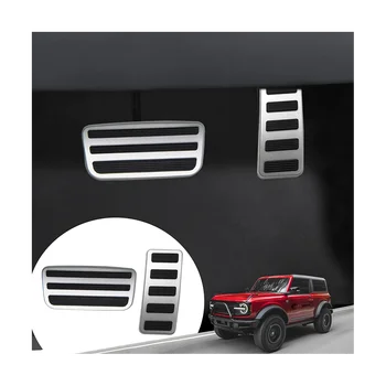 Mașină de Gaz și Pedala de Frână Acoperă Odihnă Picior Anti-Alunecare pentru Ford Bronco 2021 2022 2/4 Accesorii Usi de Înlocuire
