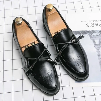 Mici pantofi de piele barbati de iarna respirabil tineret afaceri formale pantofi casual Britanic coreean costum pantofi pentru bărbați