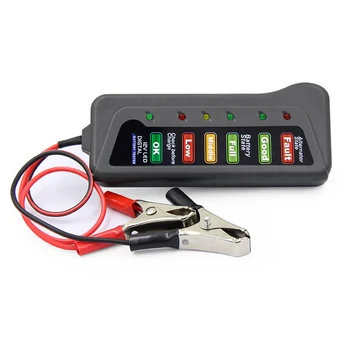 Mini 12V Baterie de Masina Instrumente Tester Digital Alternator Checker 6 Lumini LED-uri de Afișare Auto Motociclete Baterie de Diagnostic