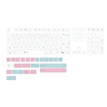 Minimalist Alb Taste XDA Profil Tastelor Set pentru Jocul Tastaturi Mecanice DIY Personalizate Numai Taste Japoneză