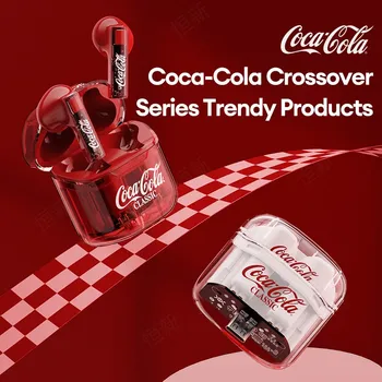 MINISO Coca-Cola T01 TWS Căști Bluetooth de Înaltă Calitate În Ureche Sport Jocuri Muzica Pavilioane Lungi de Anduranta cu Cască Cu Microfon Cadou