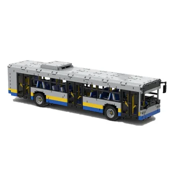 MOC-59883 12m Autobuz (1:18) RC Electric de Bloc de Asamblare Model • 3659 Piese de Blocuri de Constructii pentru Copii Ziua de nastere Personalizate, Jucarie Cadou