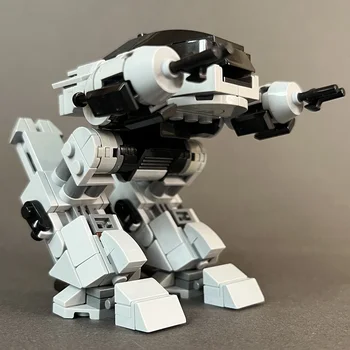 MOC RoboCoped ED-209 Robot de Caractere Mecanice Război Politici Cărămizi de Construcție Film Mecha Jucării Costum pentru Copii Cadouri
