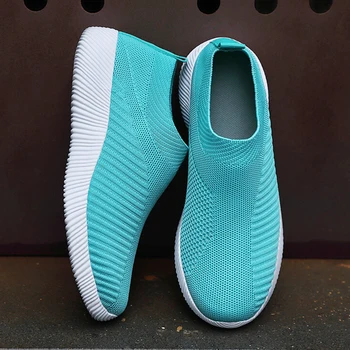 Moda Pantofi Casual Adidasi Pentru Femei 2023 Nou Respirabil Vulcaniza Adidasi Femei Alunecare Pe Pantofi Ciorap Femei Doamnelor Pantofi Plat