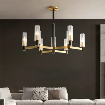 Modern de Aur Cupru Candelabru Camera de zi Interior Iluminat acasă Ramură Suspensie Lampă de Design Nordic corp de iluminat lustre pendente