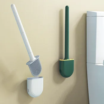 Montat pe perete cu Silicon Perie de Toaletă produse de curățenie instrumente de curățare perie de curățare