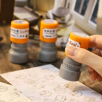 Montat Retro Cafea Mesaj de Timbre pentru DIY Crafting Album Pictura Carte de a Face Creativ Cadou de Papetărie Jurnalul de Timbru