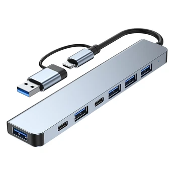 Multiport USB 3.0 Hub cu mai Multe USB Splitter cu 4 Port USB C 3.0 2.0 Porturi Adaptor Adaptorului Multiport Pentru PC, Laptop Hub