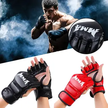 Mănuși de box Jumătate de Deget de Adult Sanda Formare MMA Pumnul Acoperă Saci de nisip Și Bărbați Femei lupta Lupta box Box T E6S5