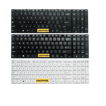 NE Tastatura pentru laptop TOSHIBA SATELLITE C855 C855D L850 L850D C850 C850D L855 L855D L870 L870D NE Laptop engleză Alb Negru