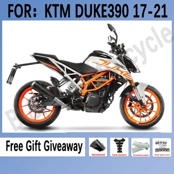 NOI ABS Motocicleta Carenajele pentru KTM DUKE 390 2017 2018 2019 2020 2021 Carenajele kit de caroserie DUKE 390 17 18 19 20 21 set Alb