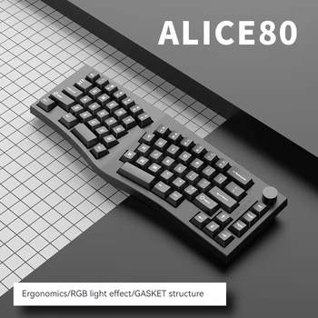 Noi Feker Alice80 Cablu Rgb Hot Swappable Ergonomic Mecanice De Jocuri De Noroc Oficiul Universal Tastatura
