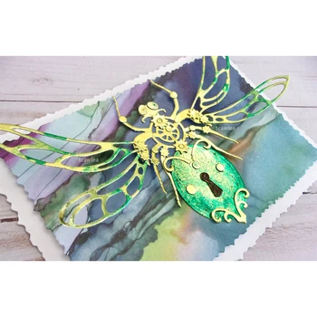 Noi Steampunk Fluture, Libelula Metal Moare de Tăiere Mecanică Insecte Matrita Pentru DIY Scrapbooking Decorative Card de Ambarcațiuni