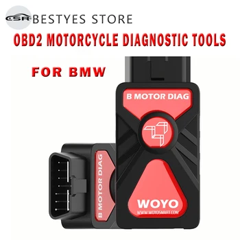 OBD2 Motocicleta Instrumente de Diagnosticare Pentru BMW Suporta Toate UE-4 Conforme Runda a 10-Pin Diagnosticul Conectori Moto Scanner WOYO CTB008