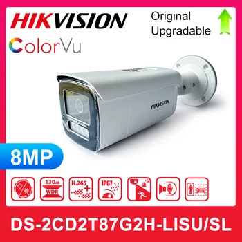 Original Hikvision DS-2CD2T87G2H-LISU/SL 8MP POE Smart Hibrid de Lumină cu ColorVu Fix Glonț Cameră de Rețea