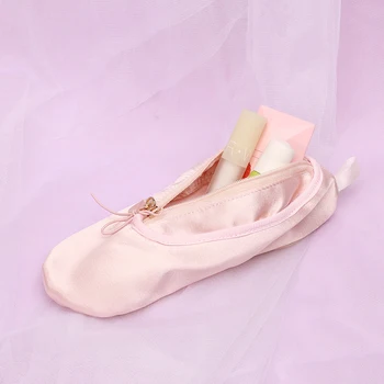 Pantofi De Balet De Design Creativ, Fata Cu Inima De Machiaj Sac De Sex Feminin Papetărie Depozitare Student Caz Creion