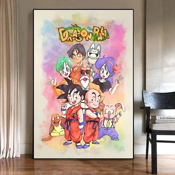 Panza Pictura cu sânge Fierbinte Anime Dragon Ball Z Super Saiya 3 Vegeta IV Son Goku Perete Printuri de Arta Imagine pentru Decor Acasă de Artă Nouă
