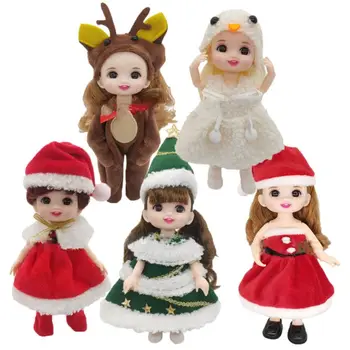 Papusa de moda Haine DIY Fete Jucării de Crăciun în Stil Casual Uzura Papusa Bodysuit 7 Stiluri de Păpușă de Pluș Fusta 16~17cm Papusa