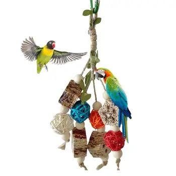 Pasăre Mestecați Jucării Colorate Draperii Papagal Pasăre Molar Jucărie Mare Pasăre De Jucarii Pentru Pasari Macaw Jucării Cacadu Jucării Papagalul Gri African Pentru A