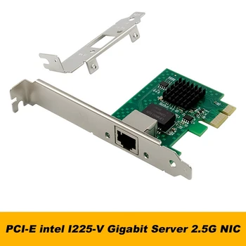 PCI-E I225-V Gigabit Server placa de Retea PCI-Express X1 Singur Port 2,5 G Ethernet Server placa de Retea