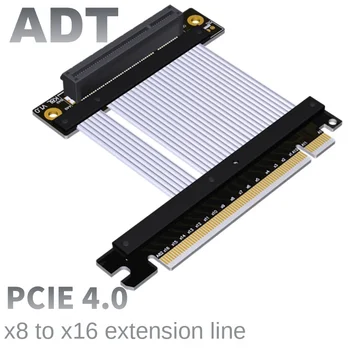 PCI-E x8 Extensie cablu Adaptor 16x 16x 8x PCIe4.0 de Mare Viteza, stabilitatea poate fi prelungit cu 1U