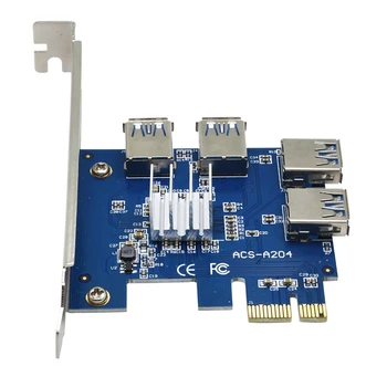 PCI Express Card de Multiplicare PCIE de la 1 La 4 USB GPU X1 X16 PCI-E Riser Card de placa Video Pentru Bitcoin Miner Minier de Calculator Piese de Schimb