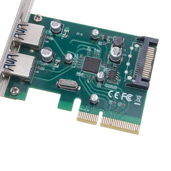 PCIE Usb3.1 Card Dual Port 2xUSB Tip C 10Gbps PCI-E Expansiune Card Adaptor ASM1142 Controller PCI-E Riser Card