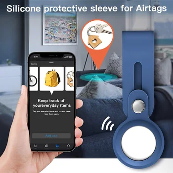 Pentru Apple Airtag Silicon de Protecție Caz Pentru Apple Localizare Tracker Dispozitiv Anti-lost Breloc Protector Maneca Acoperire Pentru Airtags