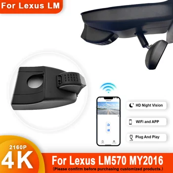 Pentru Lexus LM570 2016 Față și Spate 4K Dash Cam pentru Camera Auto Recorder Dashcam WIFI Dvr Auto Dispozitive de Înregistrare