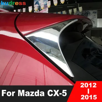Pentru Mazda CX-5 CX5 2012 2013 2014 2015 Chrome Fereastra din Spate Spoiler Capacul Ornamental Lateral Aripa Triunghi Turnare Ornamente Accesorii Auto