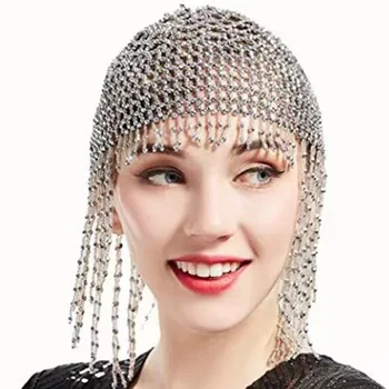 Perla pălărie cu margele frizură de Mână-a făcut Grilă Decoratiuni de Par Pearl Ciucure cap Ornament Căsătorească cu Accesoriu Mireasa Ac de păr de Lux
