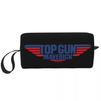Personalizat Top Gun Maverick Articole De Toaletă Geanta Pentru Femei Tom Cruise Film Machiaj Cosmetice Organizator Doamnelor Frumusete De Stocare Dopp Kit Cutie