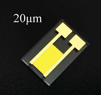 Personalizate de 20 Microni Transparent Furculita Degetul Electrod de Sticlă de Cuarț Condensator Serie MEMS Gaz Biosenzor Photodetection