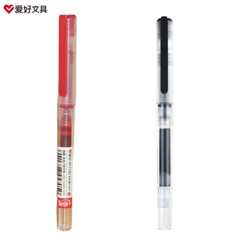 Pix cu Gel Rechizite Negru Rosu 0.5 mm, Pix Roller Pen Studenți