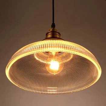Plafon Bucătărie Pandantiv Lumini Nordice Home Decor Camera De Zi Dormitor Lampa Loft Corp De Iluminat Simplu Cu Dungi Candelabru De Sticlă