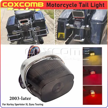 Plug & Play Motocicleta de Frână Spate Lampă Semnalizare Coada de Lumină Pentru Harley Sportster, Dyna Electra Road Street Glide FXSTC Softail