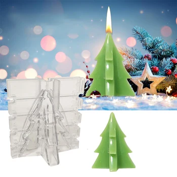 Pomul de crăciun de Proiectare Lumânare Mucegai 3D Artizanat Matrite Pentru Lumanari Creative DIY Mucegai Pentru Lumanare de a Face Săpun Manual Instrument Durabil