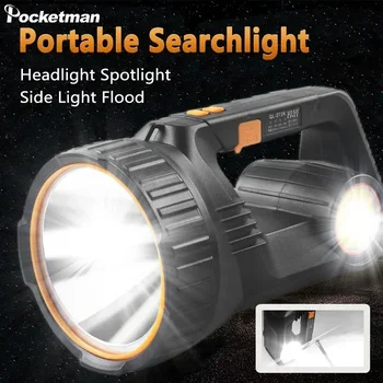 Portabil Felinar Camping LED-uri USB Reîncărcabilă Lanterna Reflector cu Lumină Laterală în aer liber rezistent la apa Puternic Reflector Lanterna