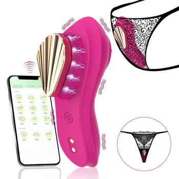 Portabil G Spot Vibrator Pentru Femei Clitoris Vagin Stimulator Vibro Chilotei Masaj Aplicație De Control Masturbatori Adulti Jucarii Sexuale