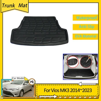 Portbagaj Covoraș Pentru Toyota Vios sedan Ativ L Limuzina XP150 MK3 2014~2023 Marfă Portbagajului Pad de Protecție EVA Impermeabil Covor
