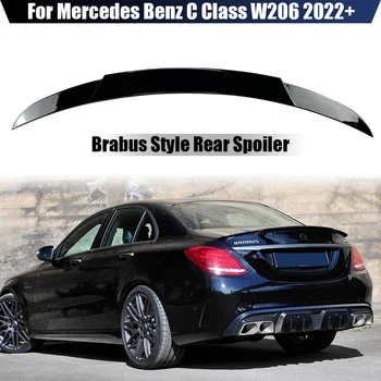 Portbagajul din spate Boot Spoiler Aripa Pentru Mercedes Benz C Class W206 C200 C260 C300 2022 + ABS Imprimare Negru de Carbon