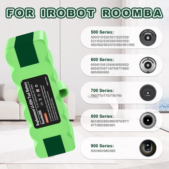Powtree 6400mAh 14.4 V Aspirator Baterie Pentru iRobot Roomba 500 600 700 800 900 serie 14.4 V 620 650 770 780 580 baterii