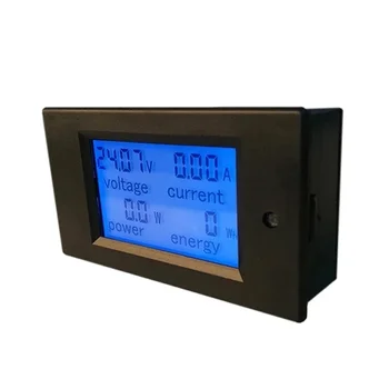PZEM-031 Digital Wattmeter Voltmetru Ampermetru DC 6.5-100V 4in1 LCD Tensiune de Alimentare Curent Contor de Consum Energie