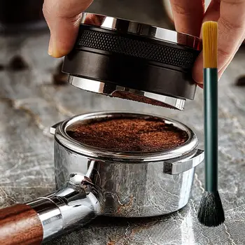 Rasnita de cafea Perie Mâner de Metal 15cm Metal Praf de Espresso Perie Profesionala