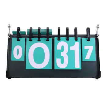 Score Keeper Flip Numărul Bord Scor de 4 Cifre Scor 0-31 Compact Masă Tabloul de bord Carte de Scor Flipper pentru Baschet Fotbal